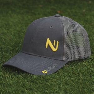 NuFish Cap – Grey – Raised Yellow Logo