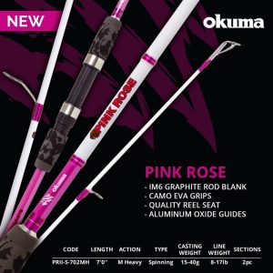 Okuma Pink Rose 7′ Rod