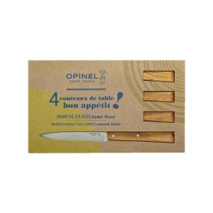 Opinel Bon Apptit N 125 Steak knife Wood – Set of 4