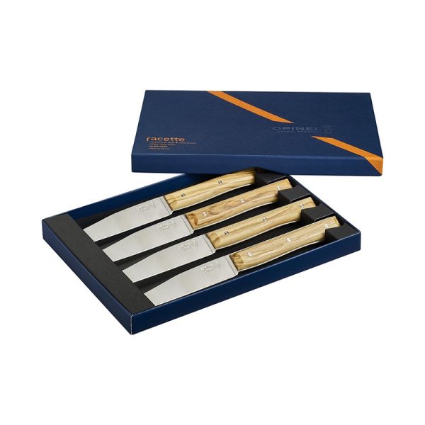Opinel Facette Ash 4-Pce Table Knife Set