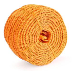 Orange Crab Rope 3mm 3 Ply 100 Yards