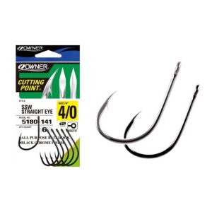 Owner SSW Straight Eye Hooks [5180]