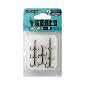 Owner Stinger Black Chrome Treble Hooks