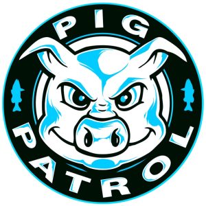 Pig Patrol Pig Stamp – Blue