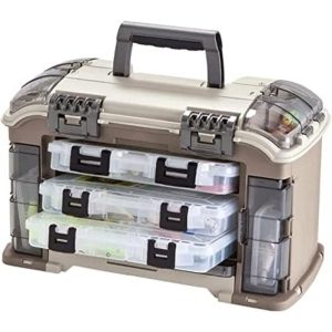 Plano 767000 Guide Series Angled Tackle System 3600  Gray/Sand