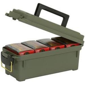 Plano | Shotgun Shell Box Lockable | Green Polymer | 121202