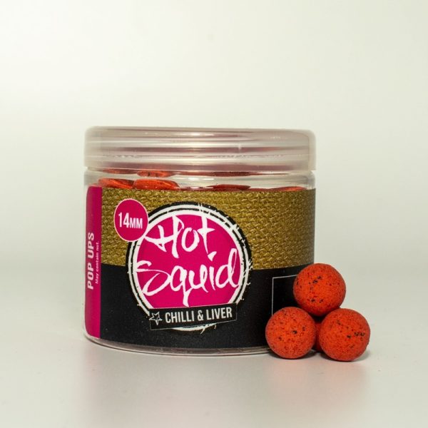 Proper Baits – Hot Squid Chilli & Liver Pop Ups 14mm