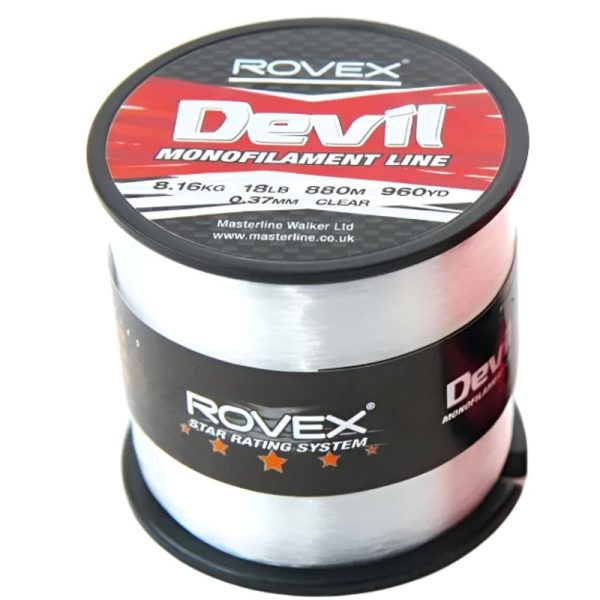 Rovex | Devil Monofilament Line | 1/4lb Spool | Clear