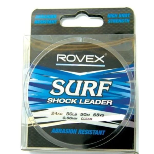 Rovex | Mono Surf Shock Leader | 50m | Clear