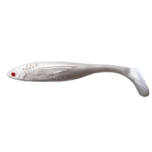 S Tackle Rattle Ghost White Minnow Pad Tail
