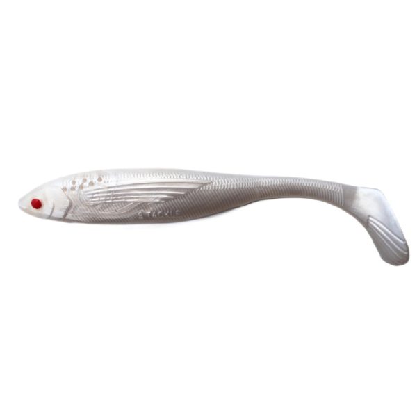 S Tackle Rattle Ghost White Minnow Pad Tail