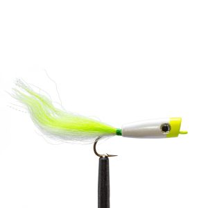 Saltwater Popper – Chartreuse / White