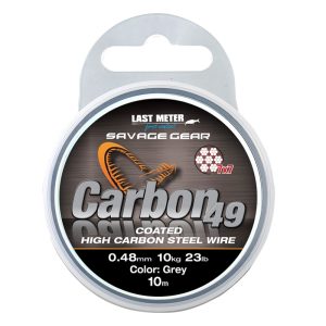 Savage Gear Carbon49 Coated Grey Wire 10m