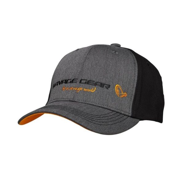 Savage Gear Strike Cap | Grey Melange/Black