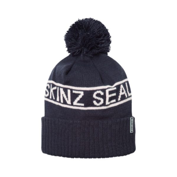 Sealskinz | Heacham Waterproof Icon Bobble Hat | Navy/Cream