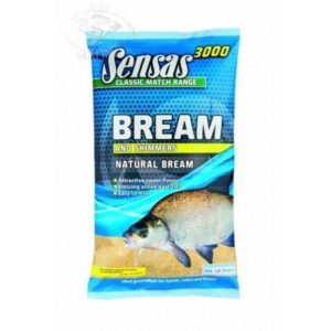 Sensas | 3000 | Bream and Skimmers | Natural Bream | Groundbait | 1Kg