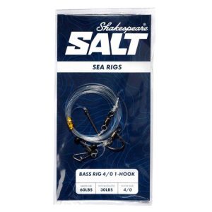 Shakespeare Salt Bass Rig 1-Hook | Size 3/0