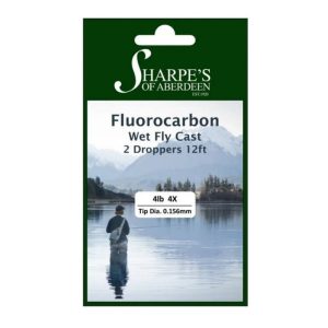Sharpes Fluorocarbon Wet Fly Cast with 2 Droppers