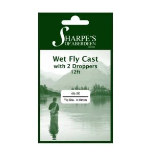 Sharpes Monofilament Wet Fly Casts 2 Droppers