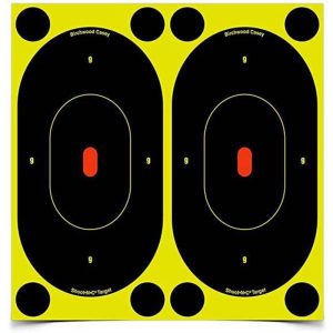 Shoot’N’C Reactictive/Splatter Self Adhesive Target Plus Repair silhouette 7″ With 48 Plasters