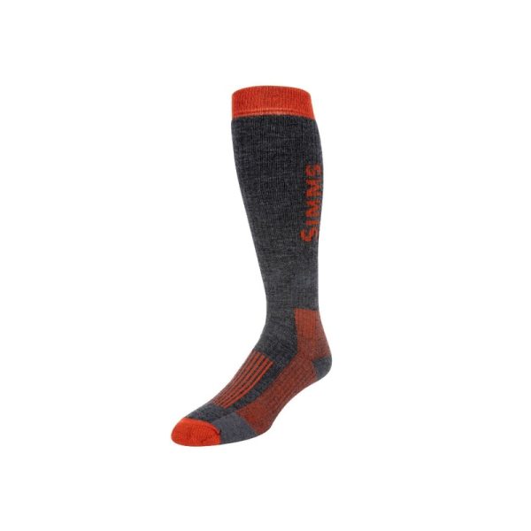 Simms Merino Midweight OTC Sock Carbon