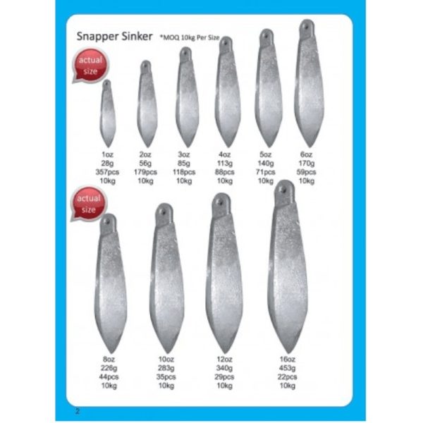 Snapper Sinker Single