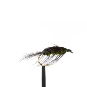 Spring Wiggler Olive/ Black Varigated