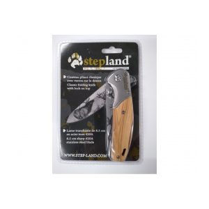 Stepland | Deer Engraved Folding Knife | Spring Assisted Knife