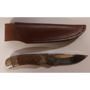Stepland | Knife | 7cm Blade | Leather Case | Fixed Blade