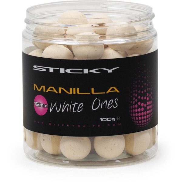 Sticky Baits Manilla Pop Ups White 14mm