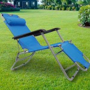 Streetwize | EasiRecline Sun Lounger | Blue