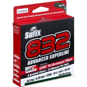 Sufix 832 Advanced Superline 250m Lo-Viz Green