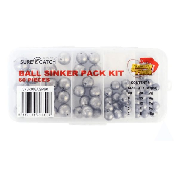 Surecatch Ball Sinker Kit 60 Pieces