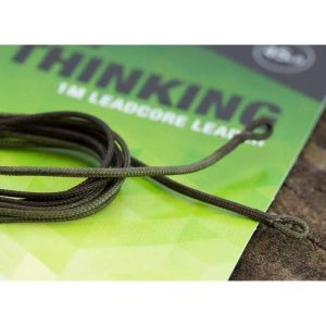 THINKING ANGLERS 1M LEADCORE LEADER 45LB OLIVE CAMO