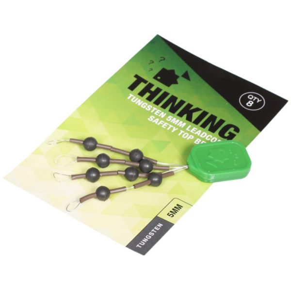 THINKING ANGLERS TUNGSTEN 5MM LEADCORE SAFETY TOP BEADS