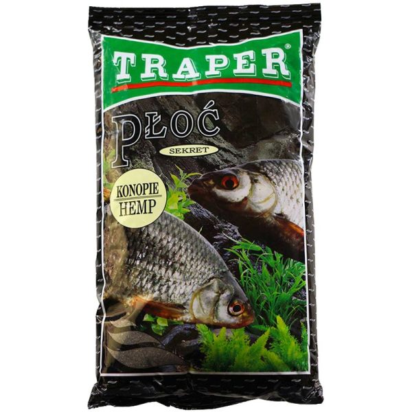 Traper Ploc Roach Hemp Black Groundbait 1 KG