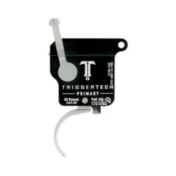 TriggerTech | Rem 700 Primary Curved Trigger Single Stage Stainless Steel/Black
