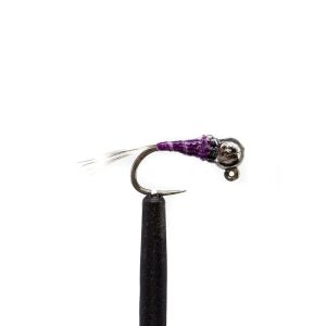 Tungsten Bead Perdigon Jig – Purple