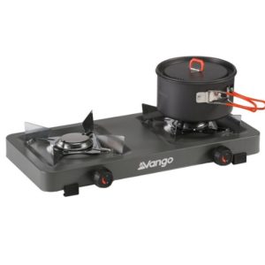 Vango | Blaze Double Burner Cooker | 1 Size | Grey