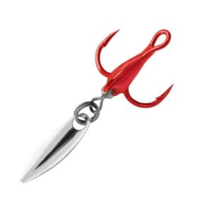 VMC Bladed Treble Hook Red Nickle