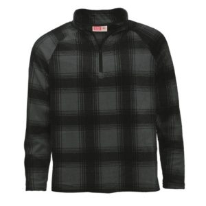 WEEKEND PULLOVER – BLACK/GREY PLAID