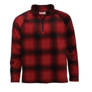 WEEKEND PULLOVER – RED/BLACK PLAID