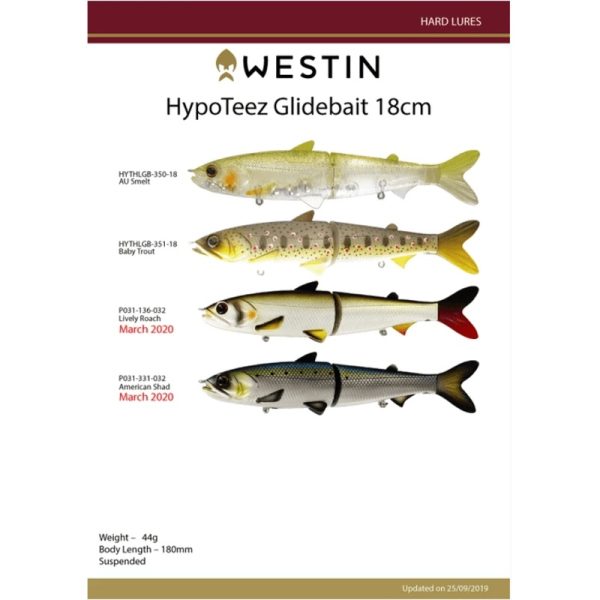 Westin Hypoteez Suspending Glide Bait 18cm