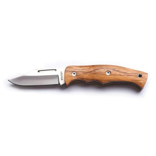 Whitby|  SlipJoint Knife w/ Clip Point Blade 2.5″ | Zebra Wood