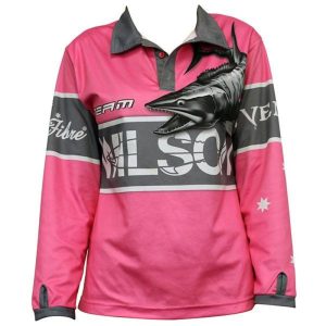 Wilson Team Ladies Long Sleeve Shirt – Pink