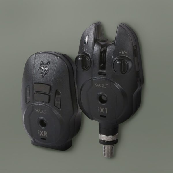 Wolf X1 2 Rod Bite Alarm Set & XR Hubb