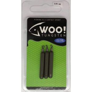 Woo Tungsten Cylinder Drop Shot Weights,Tie On