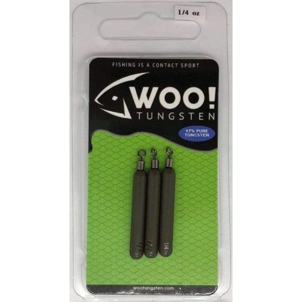 Woo Tungsten Cylinder Drop Shot Weights,Tie On