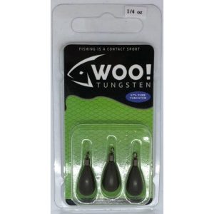 Woo Tungsten Tear Drop, Drop Shot Weights, Tie On
