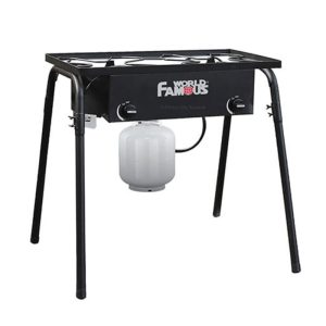 World Famous Dual Burner Outdoor Propane Stove